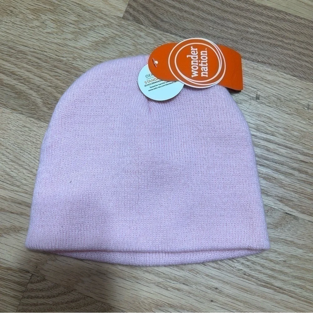 Wonder Nation Pink Knit Winter Hat Beenie Cap NEW Kids Toddler